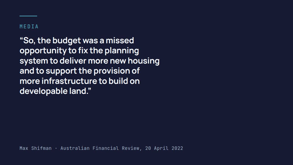 The federal budget missed a key opportunity, according to property investors
