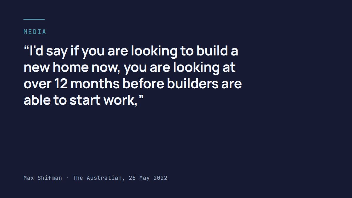 Builders’ burdens locked in for years
