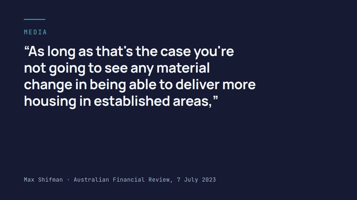 Greens MP wants more housing, but not like this