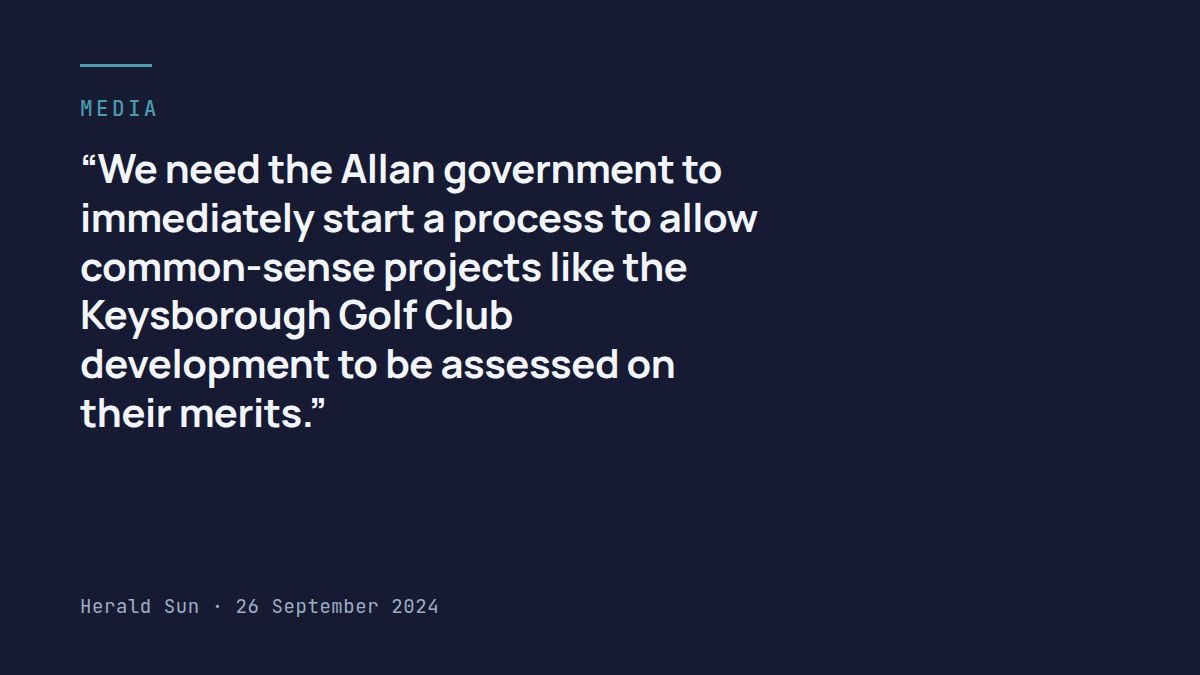 Keysborough Golf Club’s relocation plans tied up by Allan