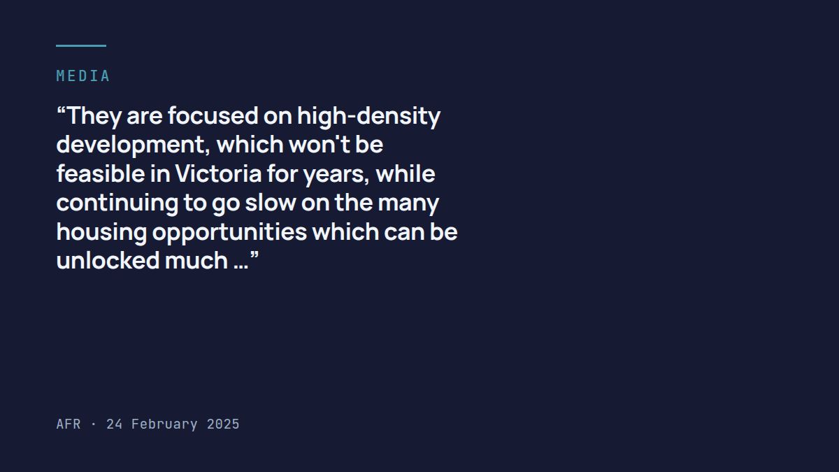 Victoria must give up ‘ideological attachment’ to apartments: Metricon
