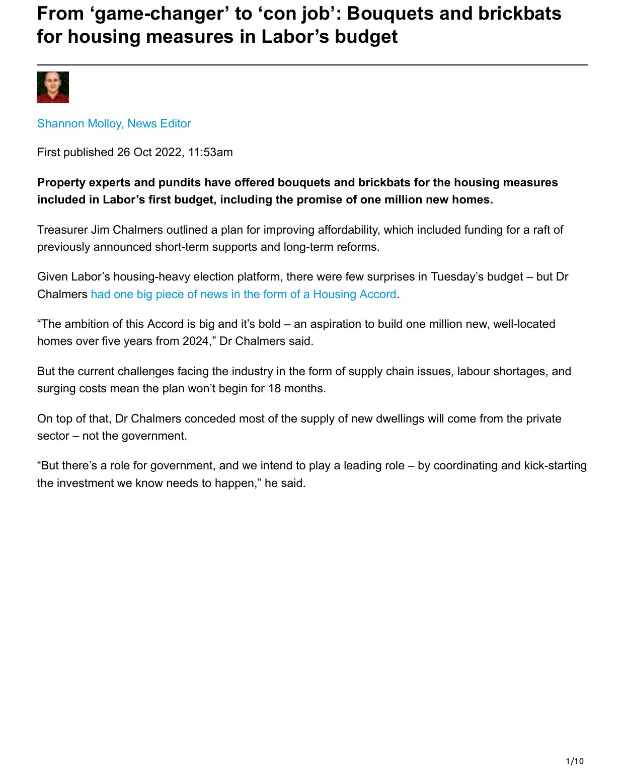From ‘game-changer’ to ‘con job’: Bouquets and brickbats for housing measures in Labor’s budget