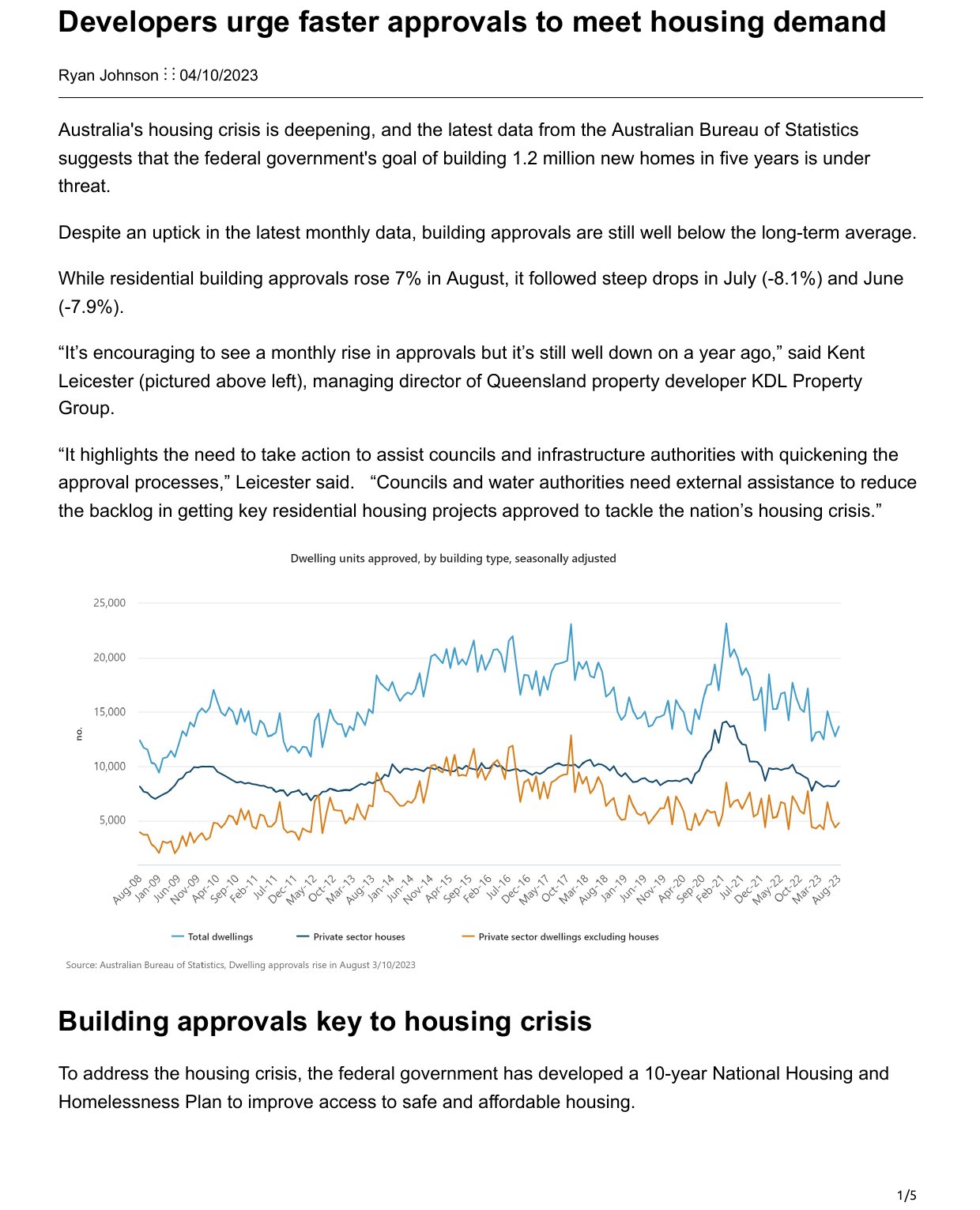 Developers urge faster approvals to meet housing demand