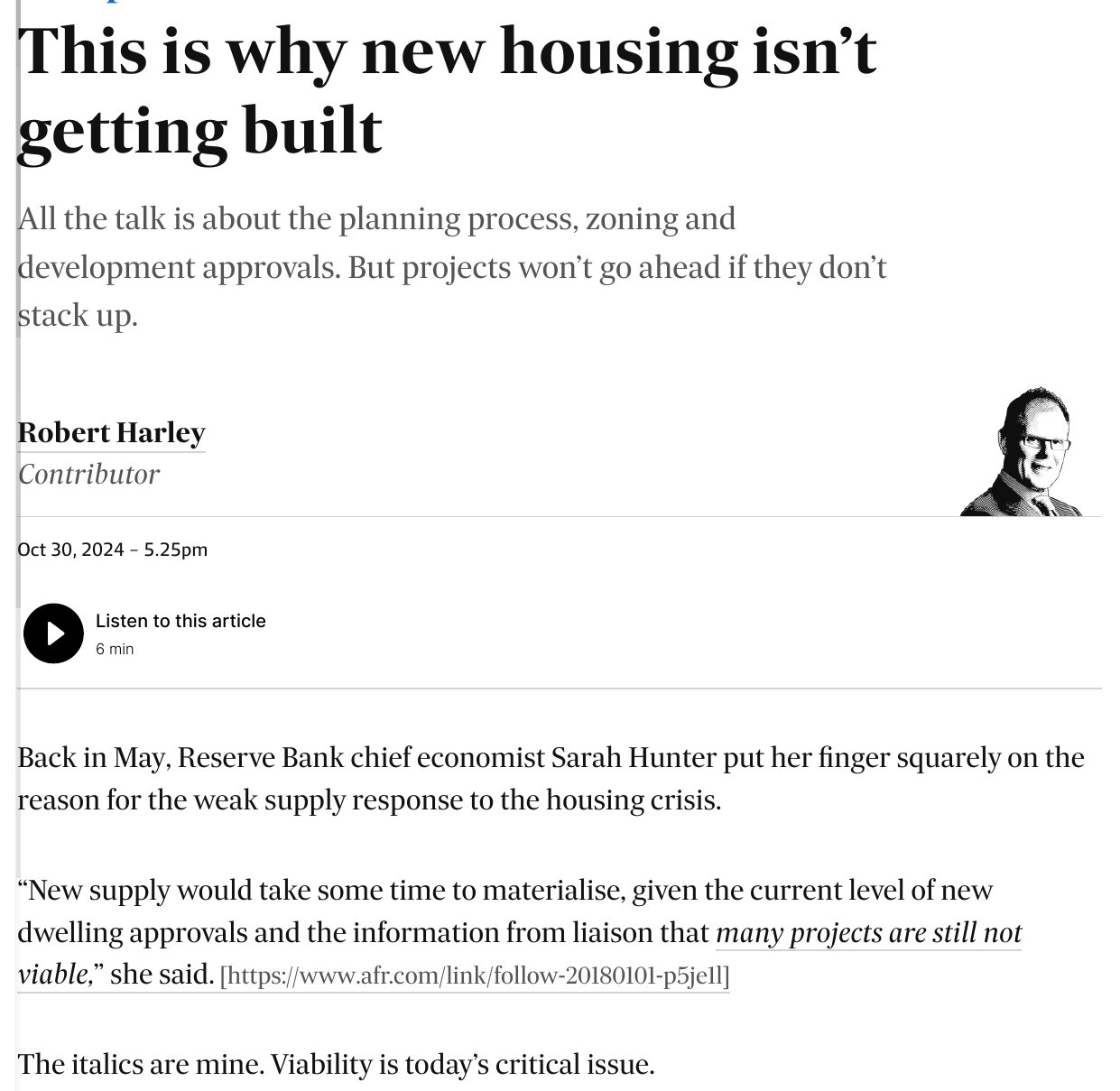 This is why new housing isn’t getting built